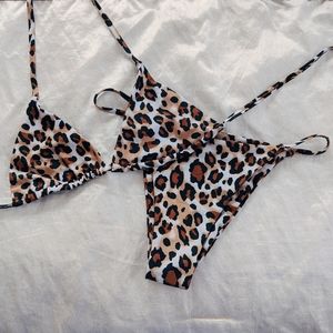 Leopard String Bikini